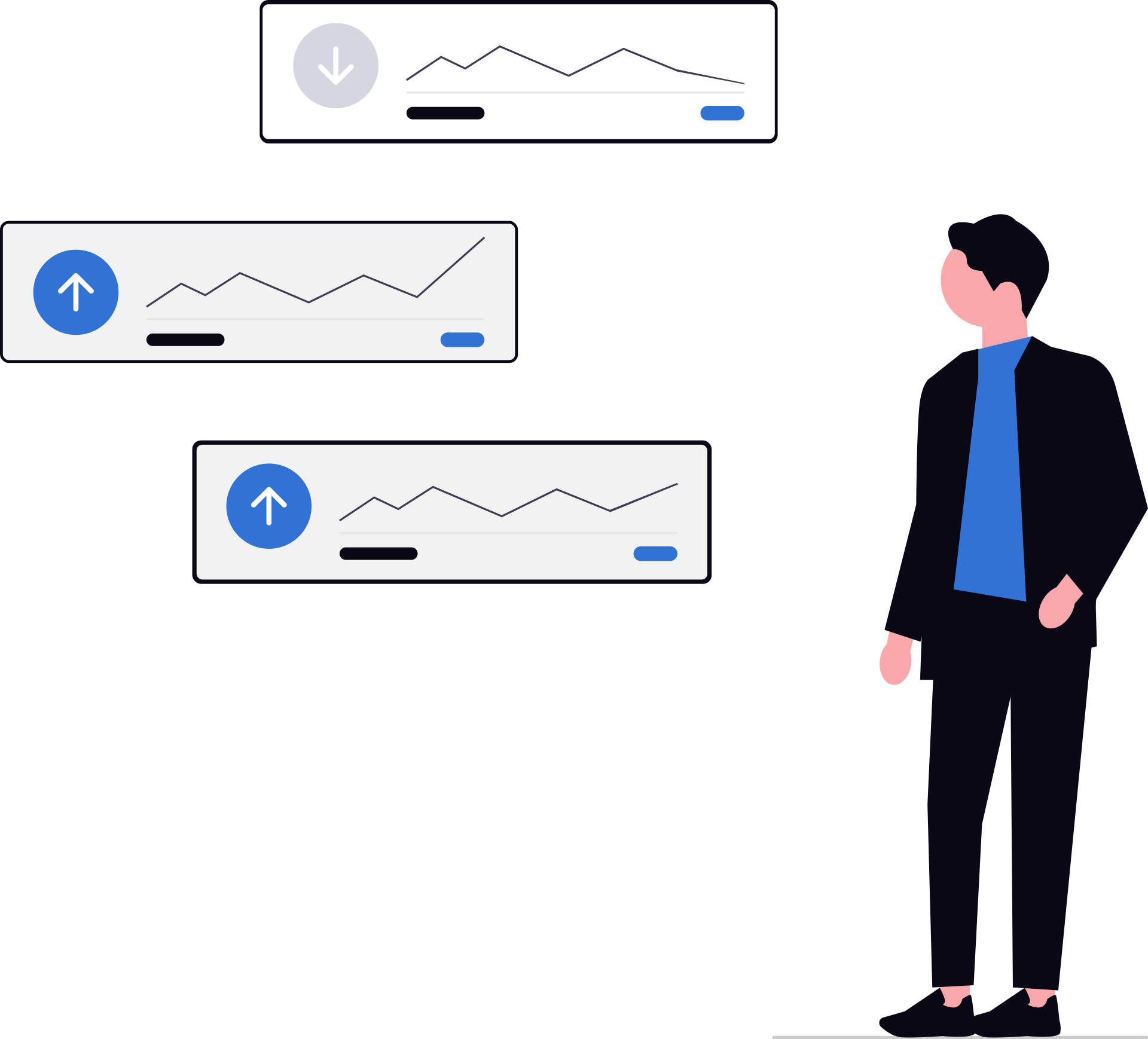 Illustration representing the B2B markets Nava serves