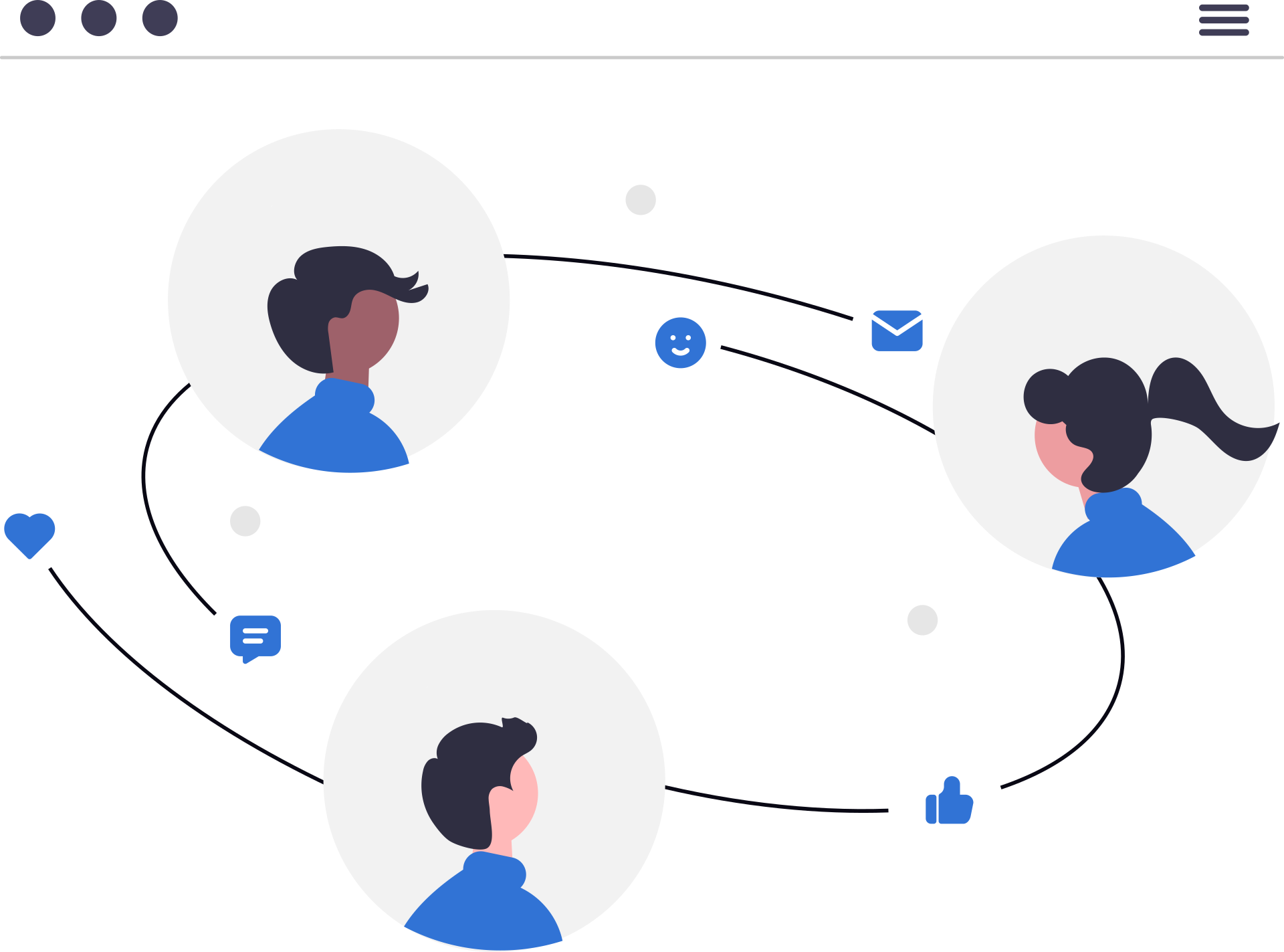 Illustration of a team executing go-to-market work